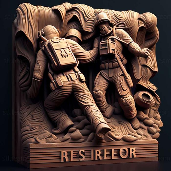 3D model Rescue Heroes in Action game (STL)